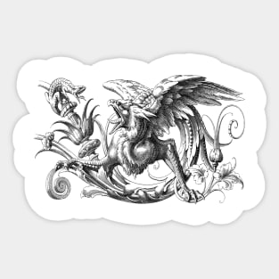 Griffin Ornamental Sticker